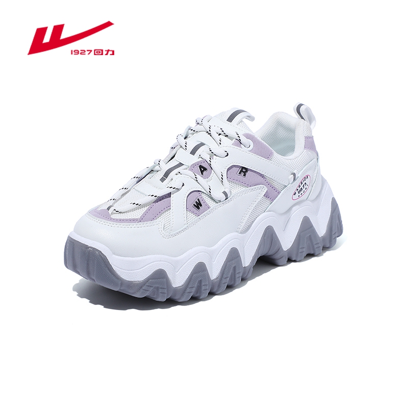 回力(Warrior)松糕底百搭老爹鞋ins潮女厚底休闲运动高清大图