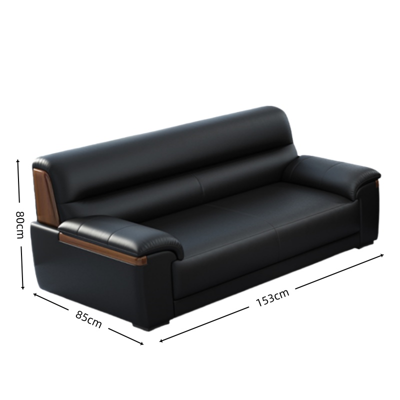 智叶舟办公沙发双人位153*85*80cm张高清大图