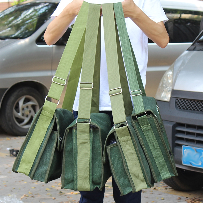 加厚五金电工工具包藤印象帆布大号多功能维修耐磨劳保牛津包工具袋