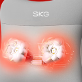 SKG腰部按摩仪 V5系列1代-深灰色 腰部按摩器按摩靠垫热敷全身车载腰靠按摩器
