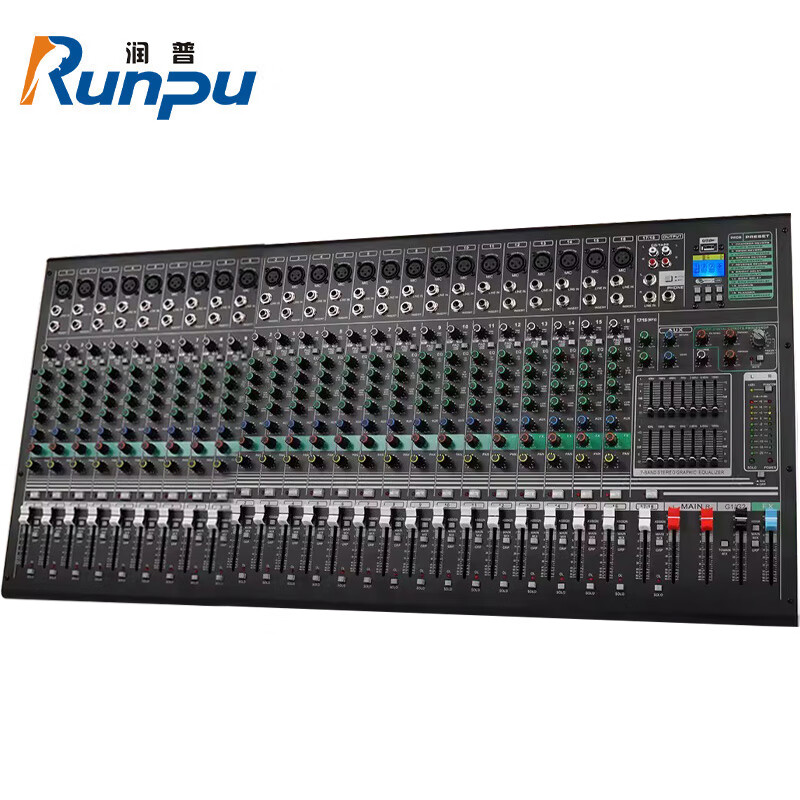 润普Runpu RP-WTG924Y国产化会议音频专业二十四路调音台数字混响效果模拟24路调音台 QY高清大图