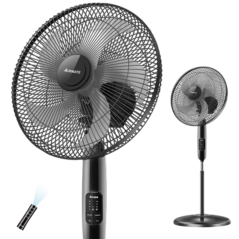 艾美特电风扇遥控落地扇家用台立式低音摇头宿舍办公室工业大电扇