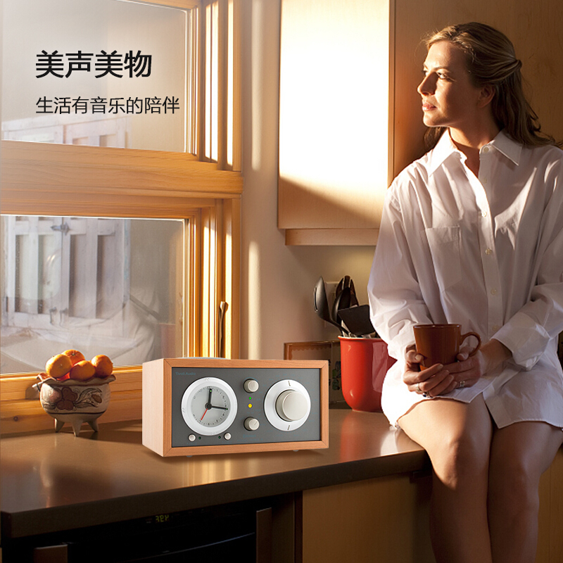 Tivoli Audio 流金岁月音箱 高音质经典款式收音机 闹钟 蓝牙音响 白银色M3BT