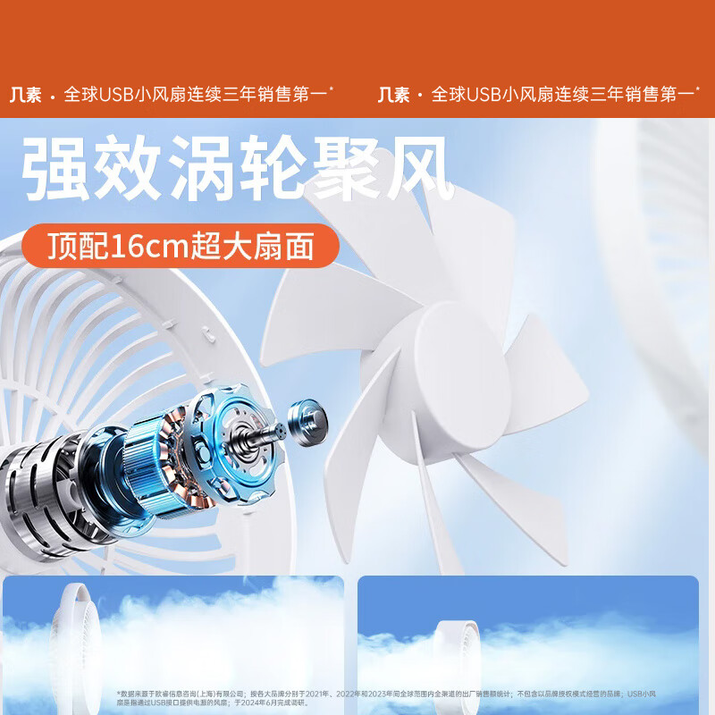 几素桌面风扇Table Fan Life5(FA19A)-插电款随机颜色高清大图