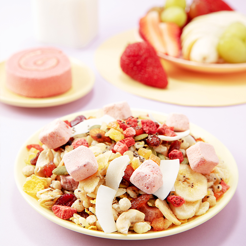 来伊份奇亚籽酸奶水果燕麦片420g水果谷物早餐即食麦片