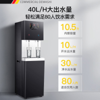 德玛仕直饮机商用净水器直饮水机大型开水器RO反渗透公司用办公室用加热直饮一体机ML-2GA/KS-10LG-2Z黑色面板