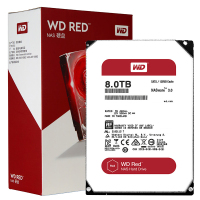 西部数据(WD)红盘 8TB硬盘网络储存(NAS) SATA6Gb/s 128M缓存 （WD80EFZX)