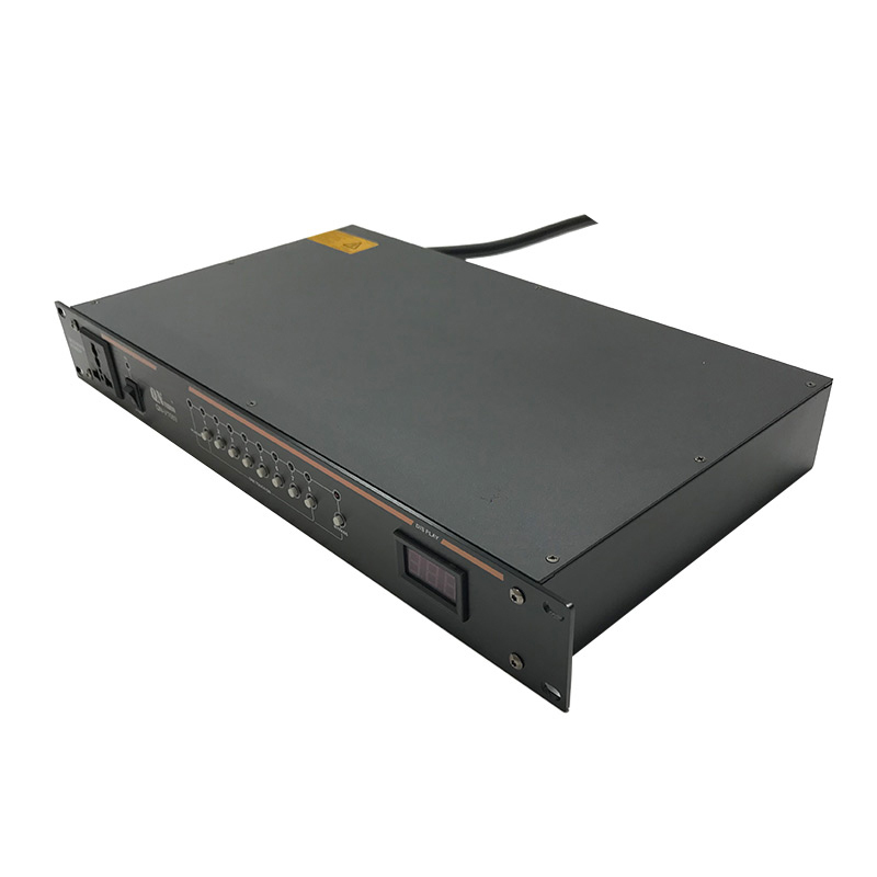 启诺QN-V1089 视频会议适用八路电源时序器 电源保护控制器带RS232串口 可中控高清大图