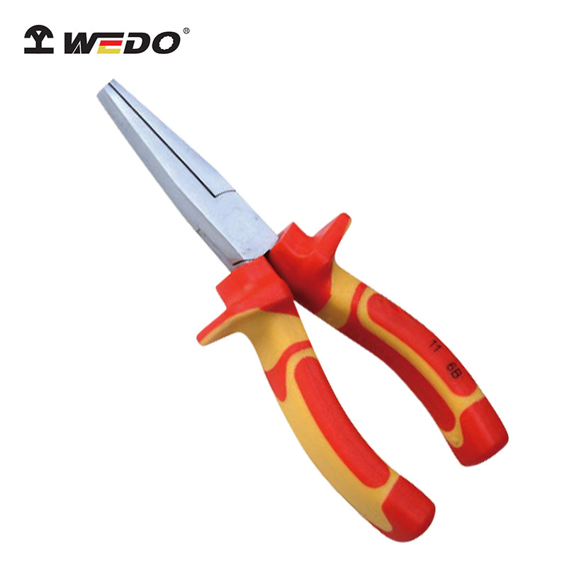 维度(WEDO)IN508C-06 绝缘注塑德式鸭嘴钳 铬钒钢 6寸 VDE 绝缘耐压1000V 扁嘴钳扁口钳