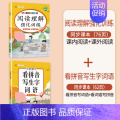 (2本)阅读理解+看拼音写生字词语 六年级上 【正版】同步人教版斗半匠小学语文专项训练一年级全套看拼音写词语二年级下册三