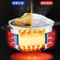 爱仕达(ASD)锅具高压锅燃气 28cm 10L压力锅明火铝制六保险大容量防滑厚底NH7528