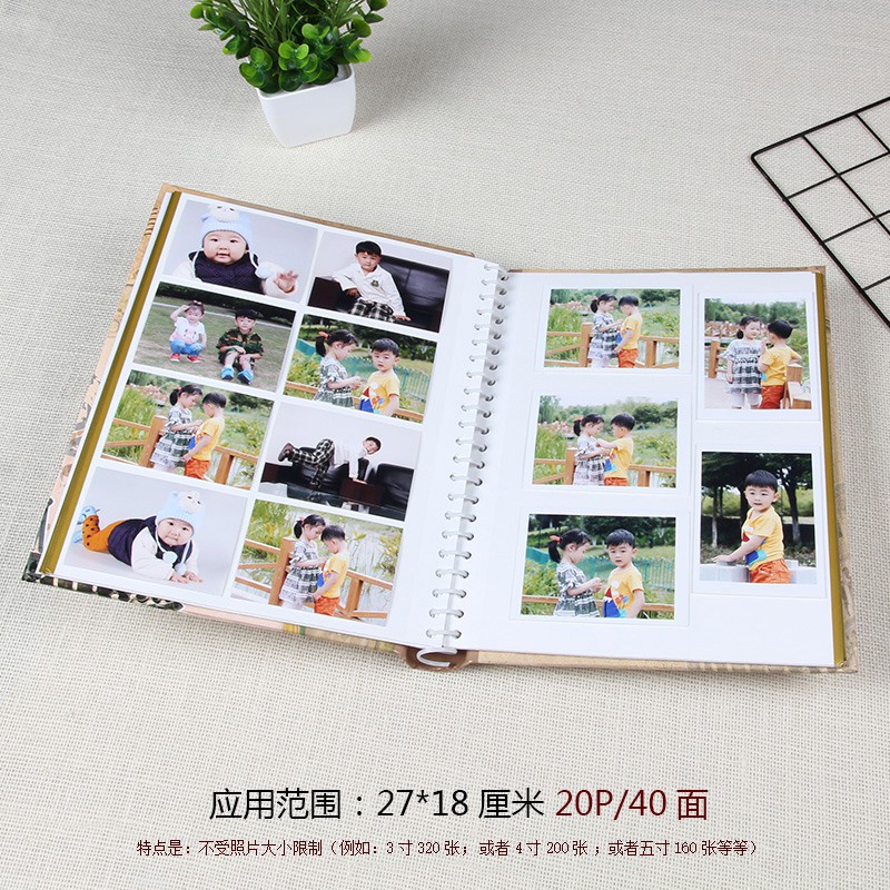 diy相册本纪念册自粘贴式覆膜拍立得3寸相册创意320张大容量 三维工匠 A8-猫咪高清大图