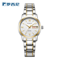 罗西尼(Rossini)简约商务经典 时尚 雅尊商务系列手表金属表带 星期 日历 双历 防水石英表 男 情侣5723