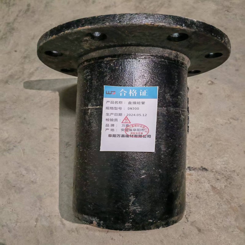 WJ 盘插短管 DN300 个高清大图