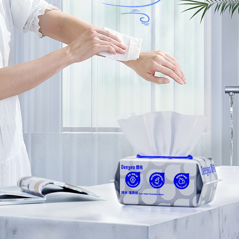 德佑湿厕纸80片*3包纯水方便贤草版2001DYFP057(包装随机)高清大图