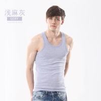 背心男纯色男士紧身运动健身打底汗背心男纯色棉背心常规四季 诺妮梦