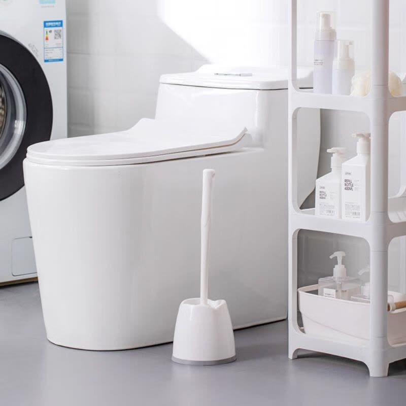 茶花(CHAHUA) 座式套装马桶刷(方形)蓝色4308尺寸:14.6*14.6*40.0cm图片