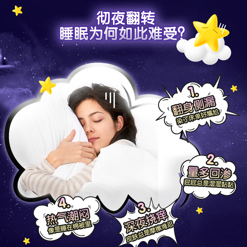 恩芝 420超长夜用卫生巾(420mm/4P)*6包高清大图