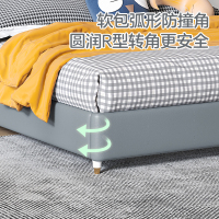 顾家家居儿童床男孩女孩软包床北欧现代简约单床家具卧室床