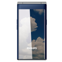 飞利浦（Philips）E219 海军蓝 老年手机 双屏翻盖手机 老人手机大字大声大屏 老人机超长待机 学生备用功能手机 双卡双待