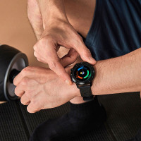Ticwatch 智能手表GTX 运动手表 消息提醒 IP68游泳级防水心率健康 睡眠监测 量子黑