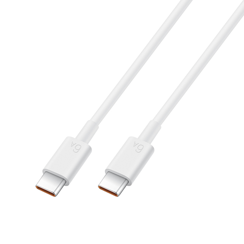 HUAWEI/华为 原装6A数据线 USB Type-C 转USB Type-C 1m线长 支持66W 白色