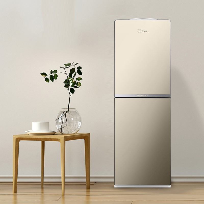 [新品震撼上市]美的(Midea)立式饮水机温热型饮水机双门家用茶吧机柜式办公室高端饮水机YR1518S-X摩卡金