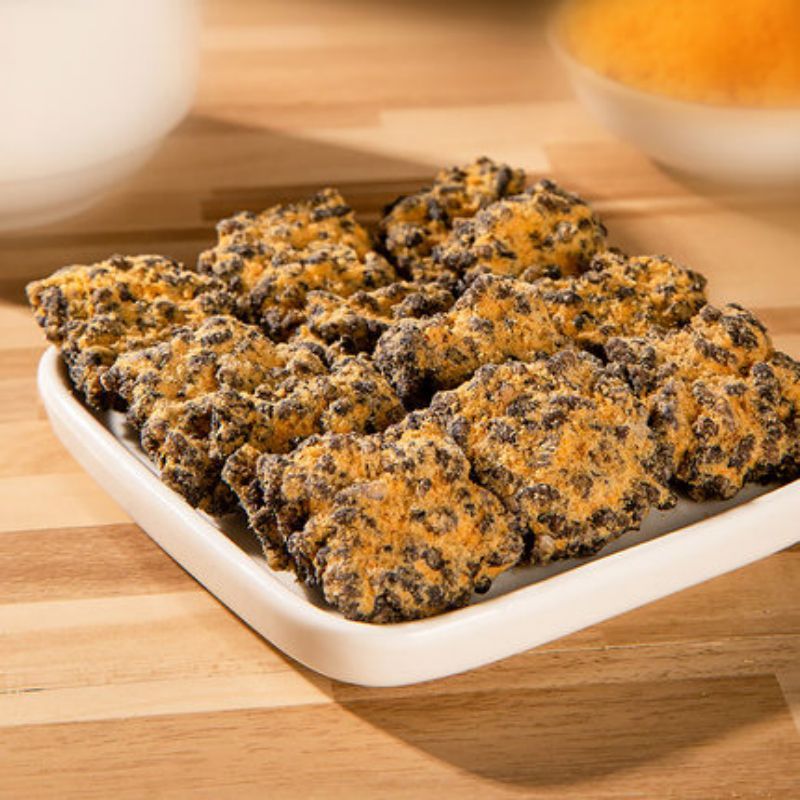 水军黑金乌米肉松锅巴礼盒装450g