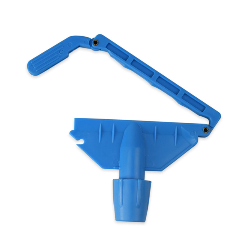 白云蜡拖夹拖把夹头扣式夹子压扣式蜡拖夹头蓝夹高清大图