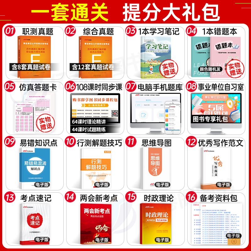 [醉染正版]中公2024年事业单位医疗卫生e类历年真题库试卷考试事业编综合应用和职业能力倾向测验职测2023刷题编制单陕高清大图