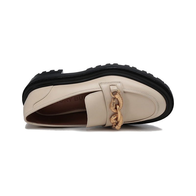 托里伯奇toryburchtb女鞋皮革马头扣饰jessa乐福鞋厚底鞋单鞋87254