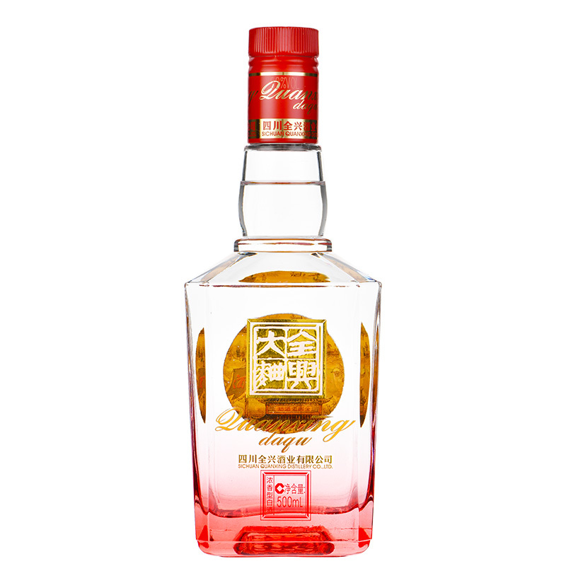 全兴大曲晶彩红52度500ml*6浓香型纯粮酿造高度白酒