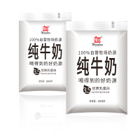 越秀辉山輝山 纯牛奶180ml*15 3.5g优质乳蛋白 网红透明袋