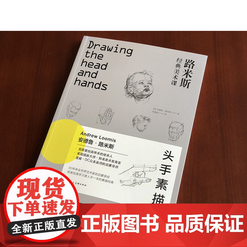 路米斯经典美术课 头手素描/西方经典美术技法译丛 安德鲁·路米斯 头与手的素描 素描从入门到精通书籍 上海人民美术出版社高清大图