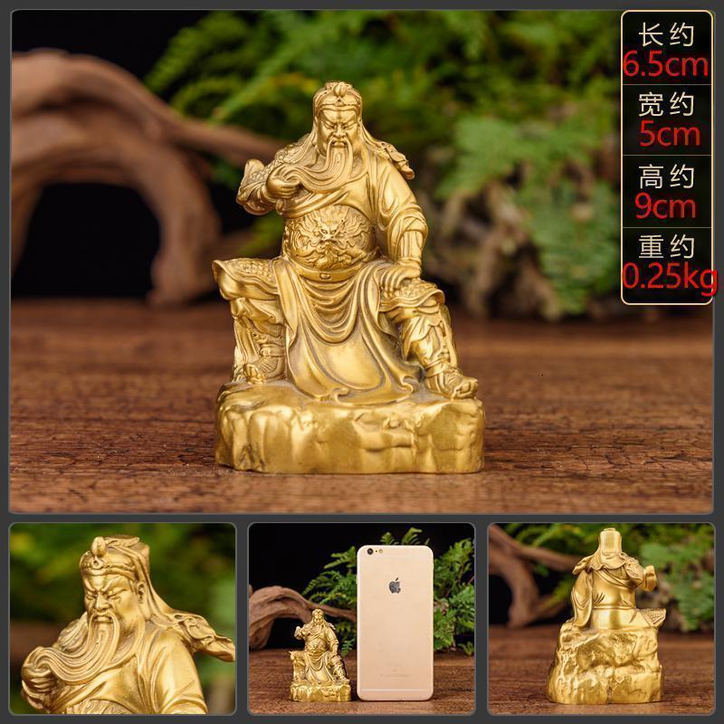 家柏饰(CORATED)关公摆件汽车车内 铜武关二爷佛像车载装饰品高清大图