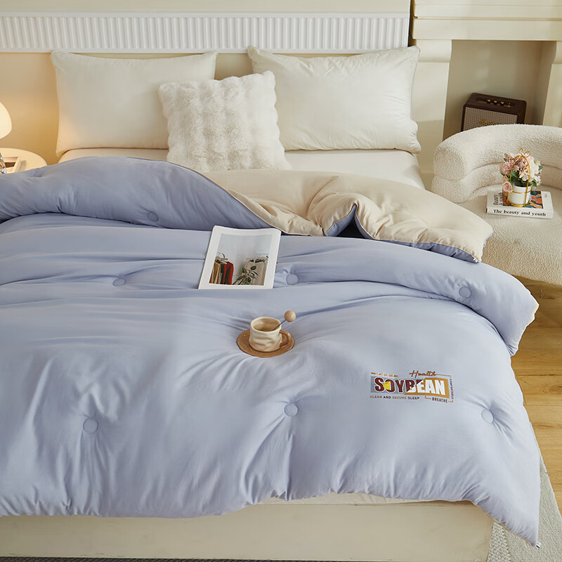 彼加曼 BGM-B2552无印云感棉大豆被150*200cm高清大图