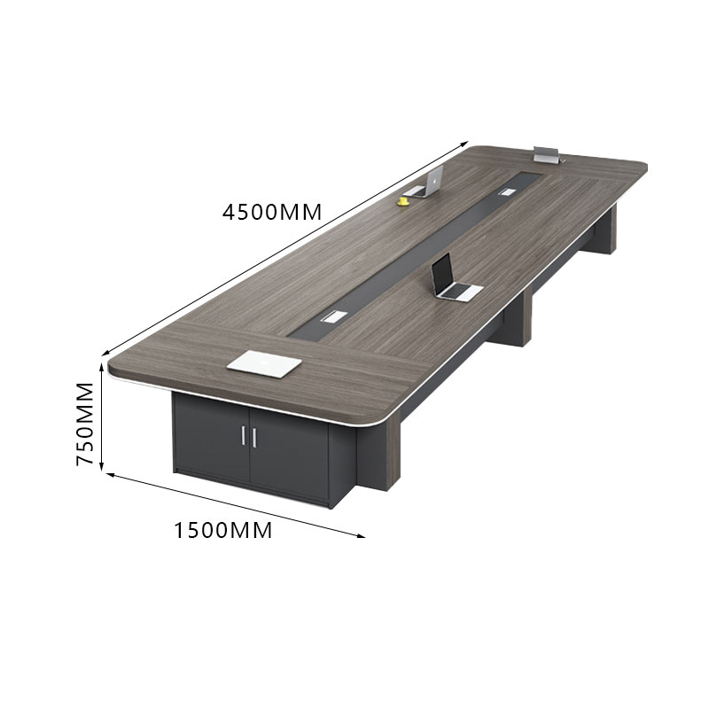 中豫鑫泽 ZYXZ4051007简约现代会议桌洽谈桌板式会议桌 4.5m高清大图