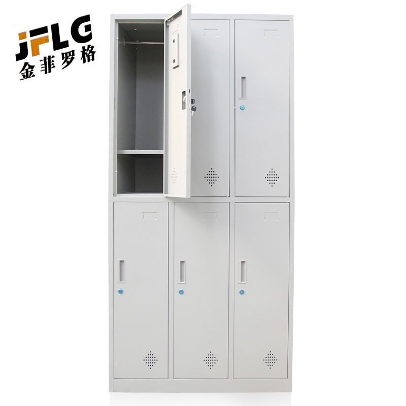 金菲罗格钢制六门更衣柜文件储物柜 六门更衣柜900*420*1800