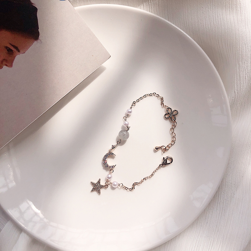 dorains小众设计冷淡风星月手链韩版简约个性高级感学生手饰女星月