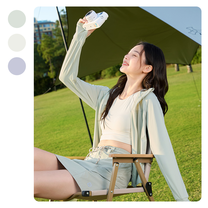 小干冰丨361°防晒衣女夏季冰丝湿态防紫外线防晒服宽松运动外套高清大图