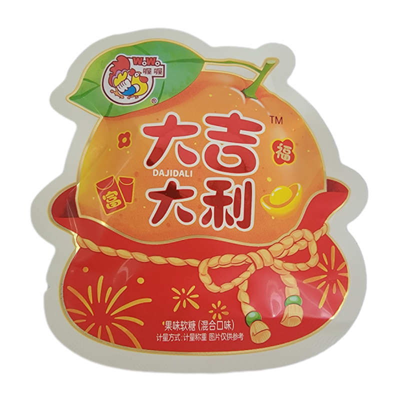 喔喔果味软糖散装250g混合口味婚庆结婚喜糖年货休闲零食品高清大图