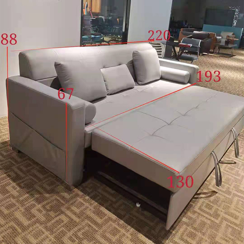 匡大 办公沙发 皮艺沙发 办公室折叠午休沙发 牛皮 三人位 KDT901高清大图