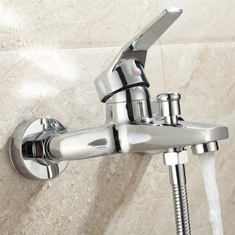 淋浴龙头浴室开关三联冷热水龙头暗装洗澡沐浴混水阀电热水器花洒