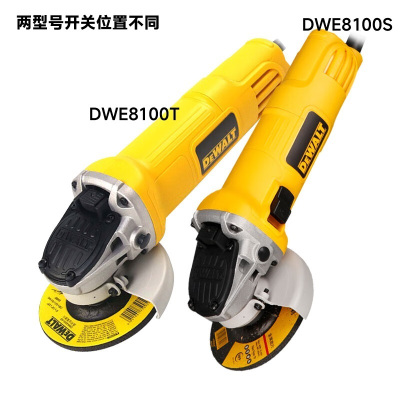 DEWALT/得伟 DWE8100T 100mm 720W 角磨机 (钢铁侠系列 细手柄 后开关) (单位:台)