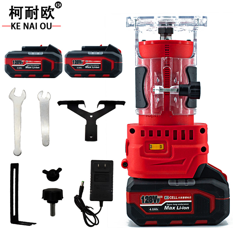 柯耐欧 无刷锂电多功能修边机开槽机 4.0AH 6.0AH 套 4.0AH两电一充
