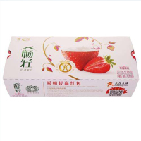 伊利单草莓果粒杯酸100g*8