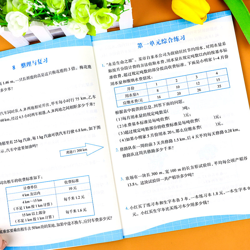 [四下]应用题 小学通用 [正版]一年级四五六二年级三年级数学应用题专项强化训练小学数学母题计算题专项训练练习题数学思维