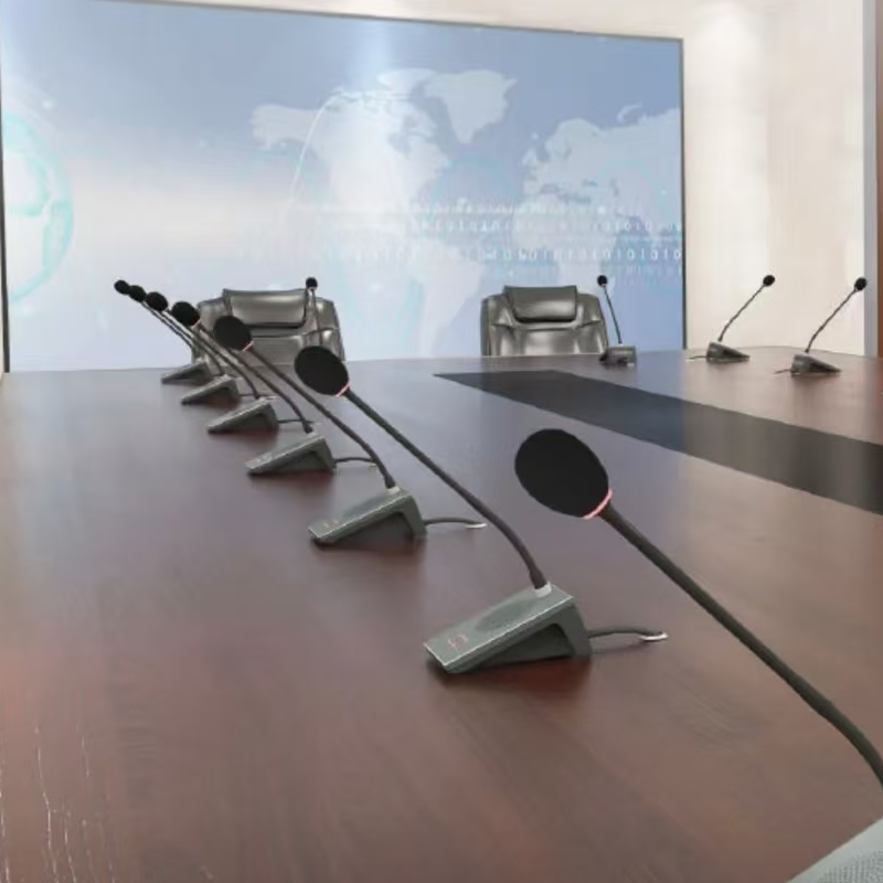 台电(TAIDEN) 台面式全数字会议系统代表单元 HCS-4838D 含话筒杆高清大图