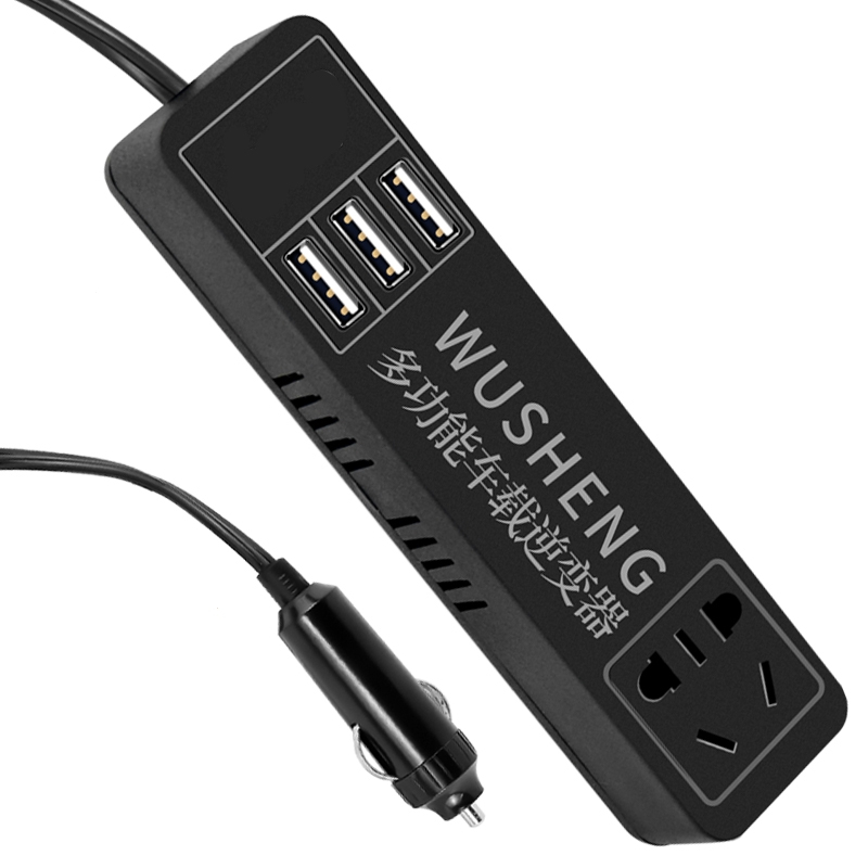 闪电客车载逆变器12v24v转220v货车电源转换器多功能汽车插座充电器