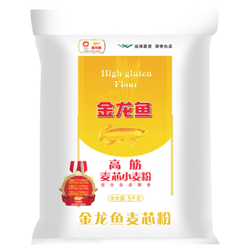 金龙鱼高筋面粉高筋麦芯小麦粉5kg